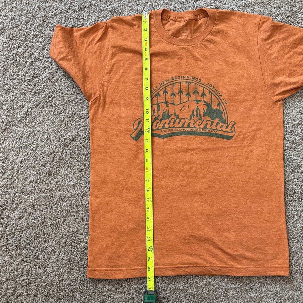 Sunday Cool- Monumental - For the Lord your God is with you - Orange T-Shirt - Picture 5 of 6